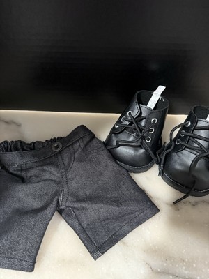 Build a Bear Black Shoes And Black Shorts
