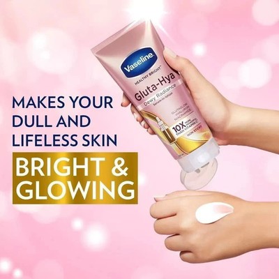 Vaseline Healthy Bright Gluta-Hya Serum Burst Lotion Dewy Radiance 200ml
