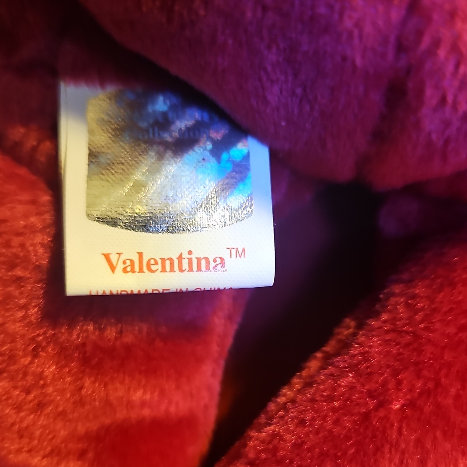 Lot of 5 Ty Valentine's Beanie Babies Valentino Kissy Sizzle Valentina Retired  thumbnail 6