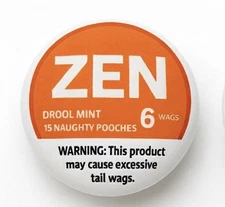 ZEN Dog Toy Squeaker Ball | Orange Drool Mint | Soft Plush Fetch Chew Pet Toy