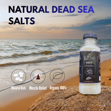 Natural Dead Sea Bath Salts from Jordan 250g Mineral Rich