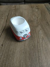 VW Camper Van Egg Cup Red Ceramic Retro Design – BKK9 Plate