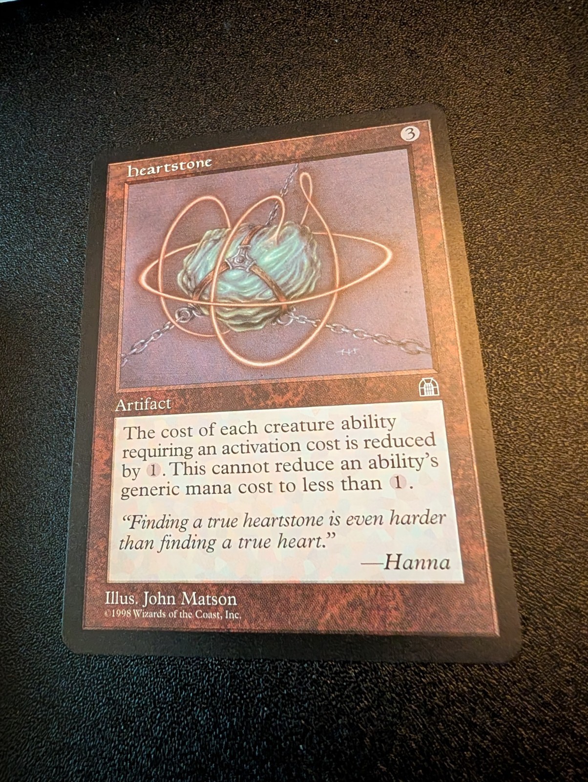 Heartstone Unplayed MTG Stronghold Uncommon Artifact NM