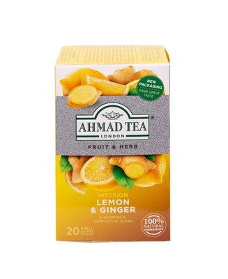 Ahmad Tea - Lemon & Ginger - 20 Teebeutel à 2g