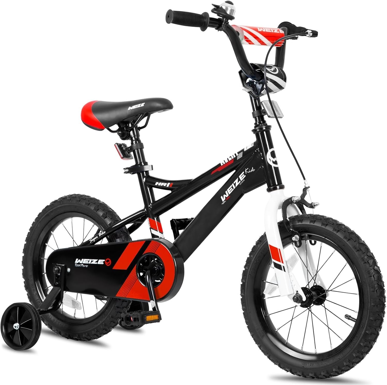WEIZE 14 Inch Children Bicycle for Boys Girls Ages 3-12 Years Old