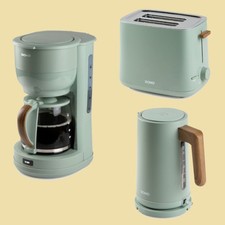 Domo Fr&uuml;hst&uuml;cksset Wood You - DO755K + DO973T + DO9282WK - mattgr&uuml;n
