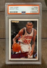 1994-95 Fleer - Grant Hill #280 (RC) PSA 8