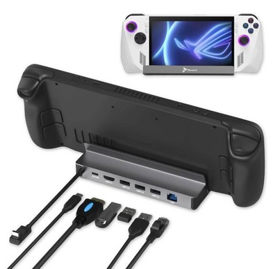 REAGLE USB-C HUB 6in1 Docking Station für Steam Deck/Rog Ally PD100W HDMI 4K LAN