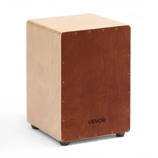VEVOR Cajon Box Drum Wooden Birchwood Percussion Instrument Bass Drum w/Snare Wi