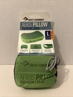 Sea to Summit Aeros Premium Large Lime Green Inflatable Pillow Hiking Camping