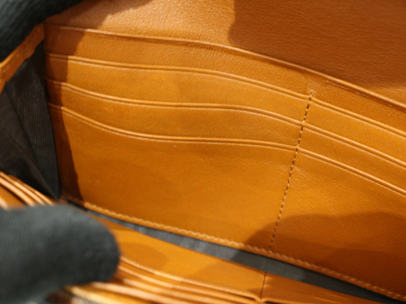 Gucci 397374 Bamboo Python Wall Orange Long Walle… - image 11