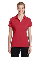 Sport Tek Womens 100% Polyester Dri-Fit Performance Polo  Golf Shirt M-LST640