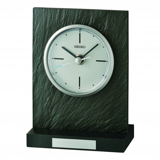 Seiko Slate Effect Mantel Clock QXG153N RRP £79.99