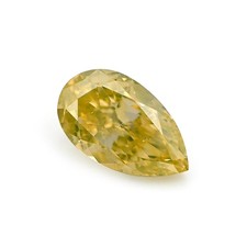 0.54 Ct Natural Pear Shape Diamond Fancy Yellow VS1 Loose GIA Certified 3380.00 per carat