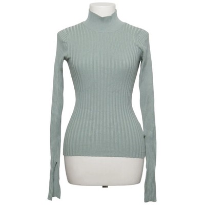 Threadbare, Rollkragenpullover, Größe: 34, Grün, Polyamid/Viskose, Streifen #YBh