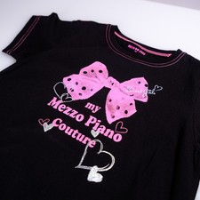 Mezzo Piano T-Shirt 135 US 9 Black Pink Ribbon NWOT Japan Exclusive