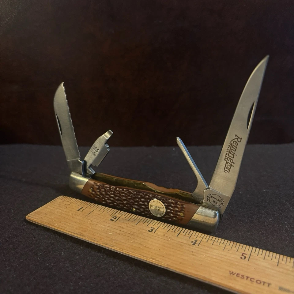 VTG Remington UMC USA R-2 Waterfowl 4 Blade Pocket Knife W/ Choke tool - Image 3 of 4