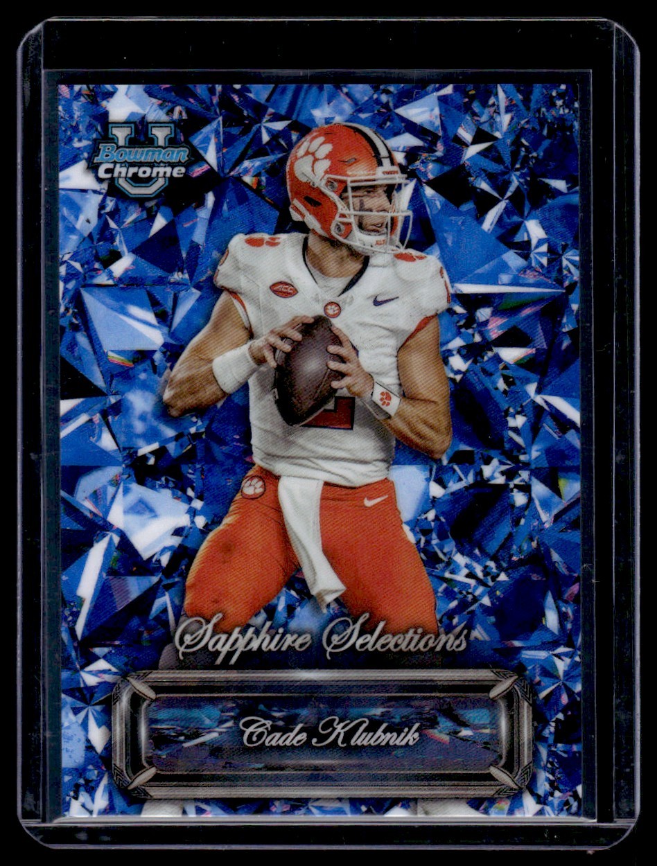 2024 Bowman University Chrome Sapphire Edition Selections Cade Klubnik Clemson
