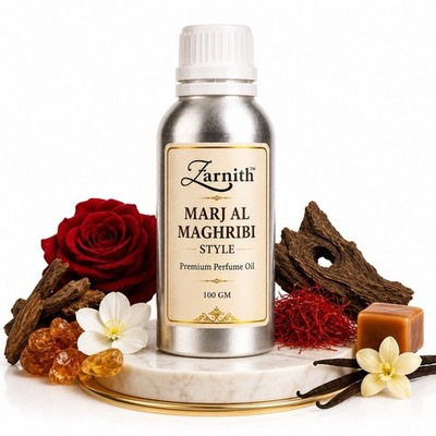 Zarnith Marj Al Maghribi Style Concentrated Arabic Perfume Oil/Attar Unisex 100G
