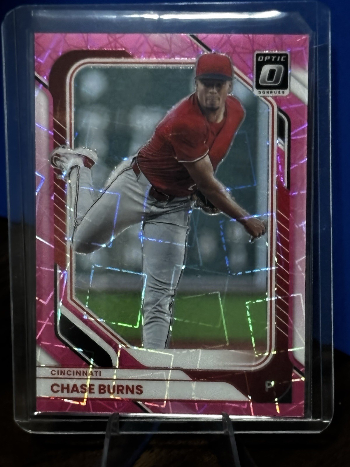 Panini 2026 Donruss Baseball Optic  Chase Burns Pink Velocity /79 Reds #39 