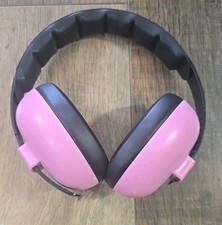 Banz Kidz Hearing Protection Earmuffs Pink Adjustable Headband Noise Reduction