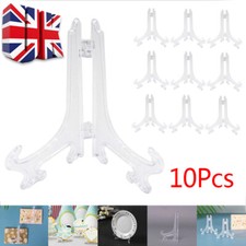 10PCS Plate Holder Display Stand Easel Picture Frame Pedestal Ornament Set UK