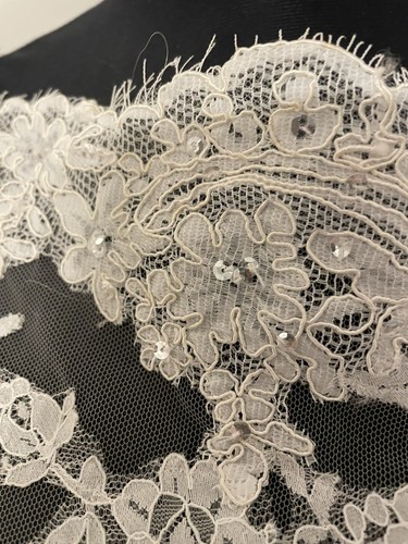 Wedding Dress Fits Size 10 Sparkling Lace Fishtail With DETACHABLE BELT - Picture 5 of 18