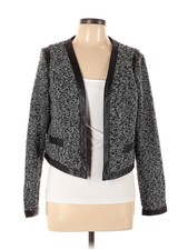 Eva Longoria Women Gray Jacket L
