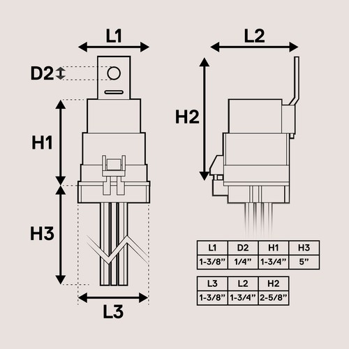 Kit de relé impermeable estilo Bosch automotriz SPDT 5 pines 12V 30/40A para barco automático - Imagen 5 de 6