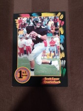 1991 Wild Card Brett Favre 1st Edition Collegiate Rookie RC #119 Falcons. rookie card picture