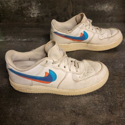 Nike Air Force One Low Top 3D Glasses Lace Up Shoes Sneakers Size 3Y BV2551 - Picture 1 of 8