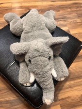 FAO Schwarz Adopt A Pet Pal Gray Elephant Plush 16" Floppy Soft Stuffed Animal