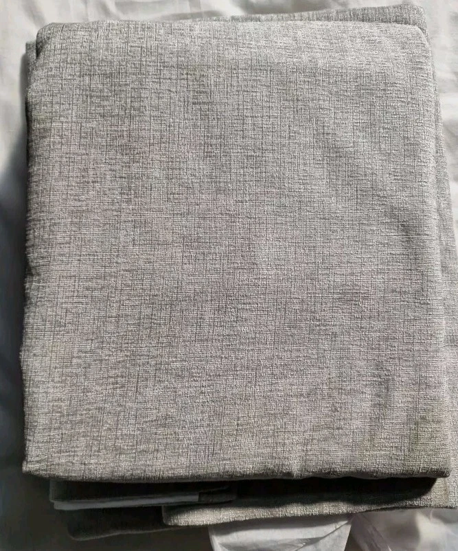 John Lewis CHENILLE FLINT Eyelet Curtains 167width) length137) - Image 2 of 4