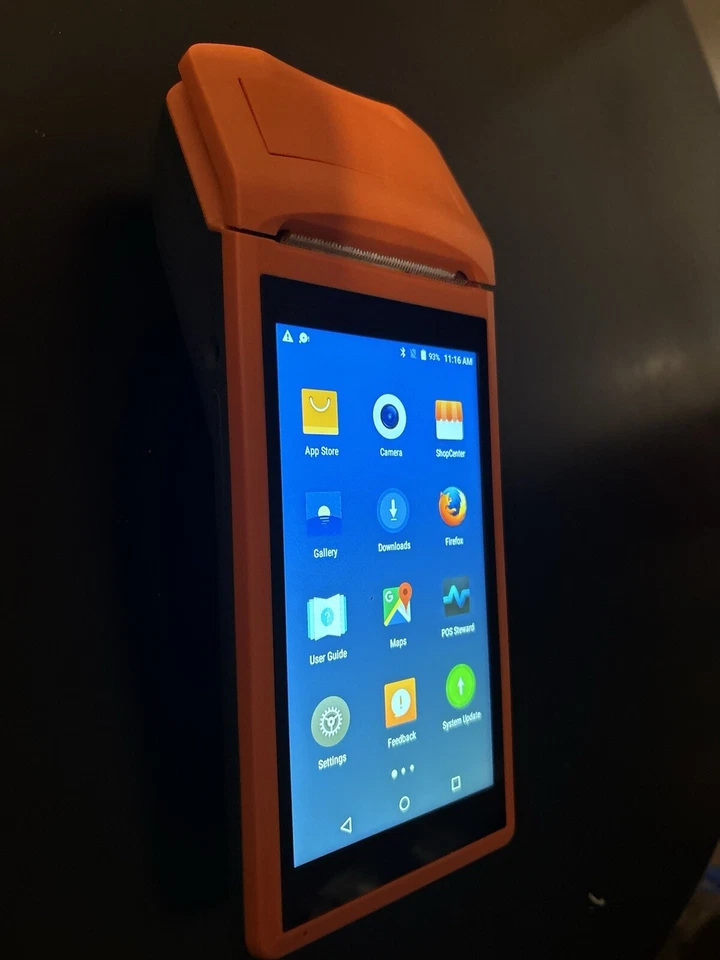 Принтер чеков POS, ОС Android 8.1 мобильный POS, 58 мм принтер чеков, 5,45 дюйма Touc - Изображение 3 из 4