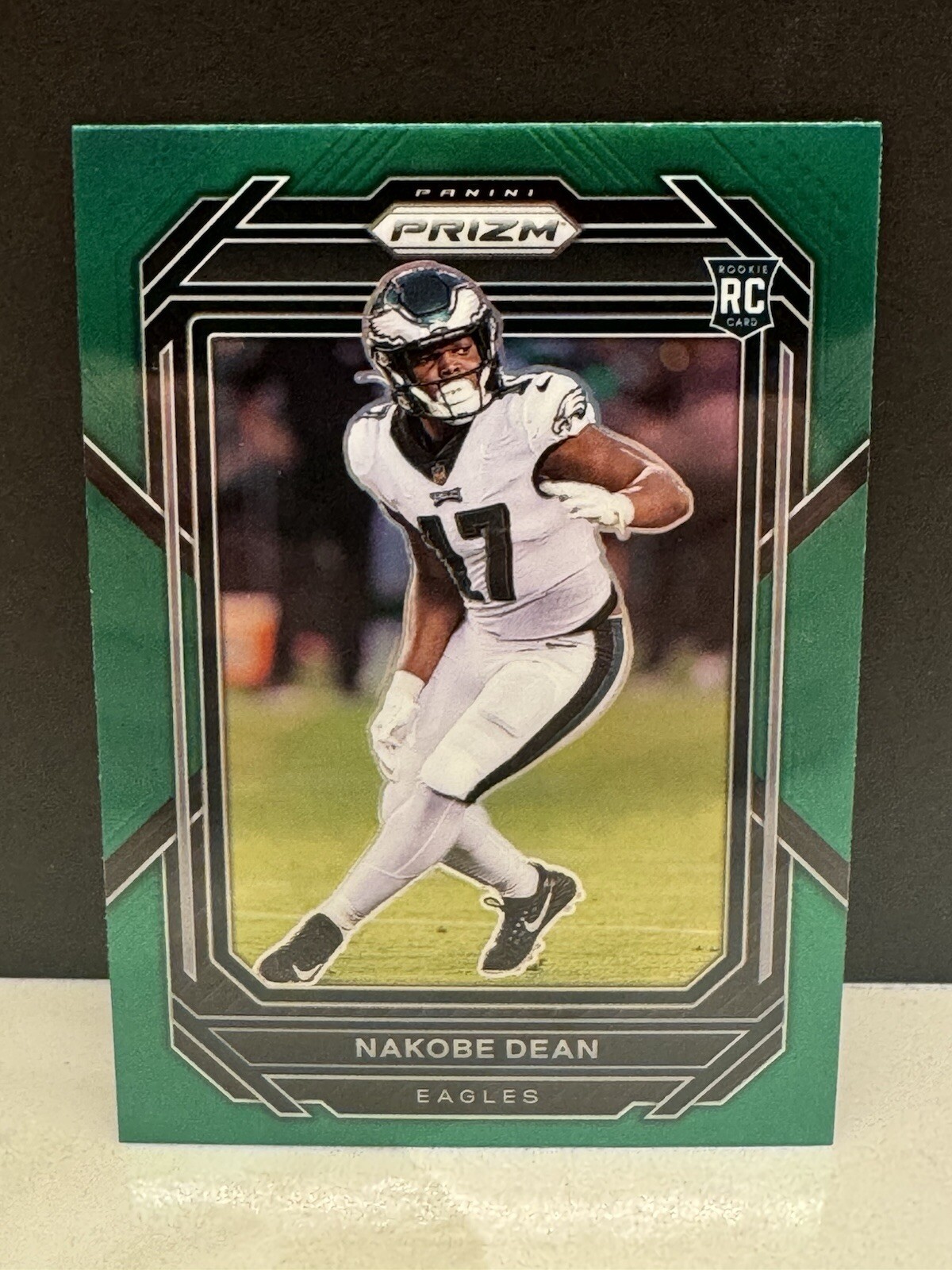 2022 Panini Prizm Nakobe Dean Green Prizm RC Eagles Rookie Card 399