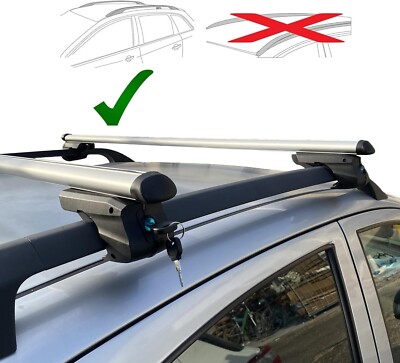 DACHTRÄGER DACHTRÄGER UNIVERSAL AUTO MIT DIEBSTAHLSICHERUNG 135CM