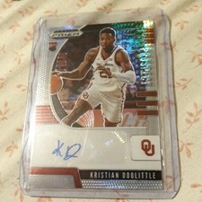 Kristian Doolittle 2020-21 Panini Prizm Draft Picks Prospect Silver Hyper Auto 