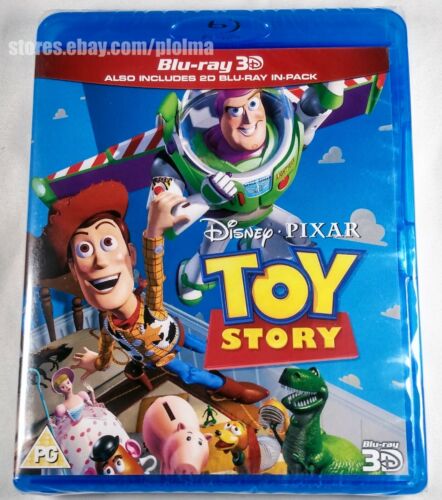 TOY STORY Brand New 3D BLU-RAY (and 2D) Region-Free Pixar Import Ships from USA - Afbeelding 1 van 5