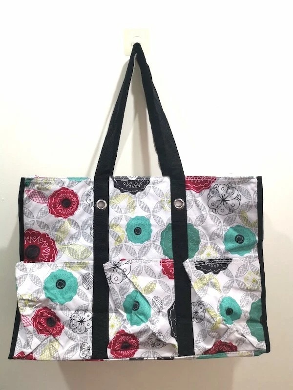 Super Organizing Zip Top Utility tote bag 31 Gift Organic Poppy eBay