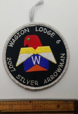 OA Wagion Lodge 6 Silver Arrowman 2007 Round with Loop