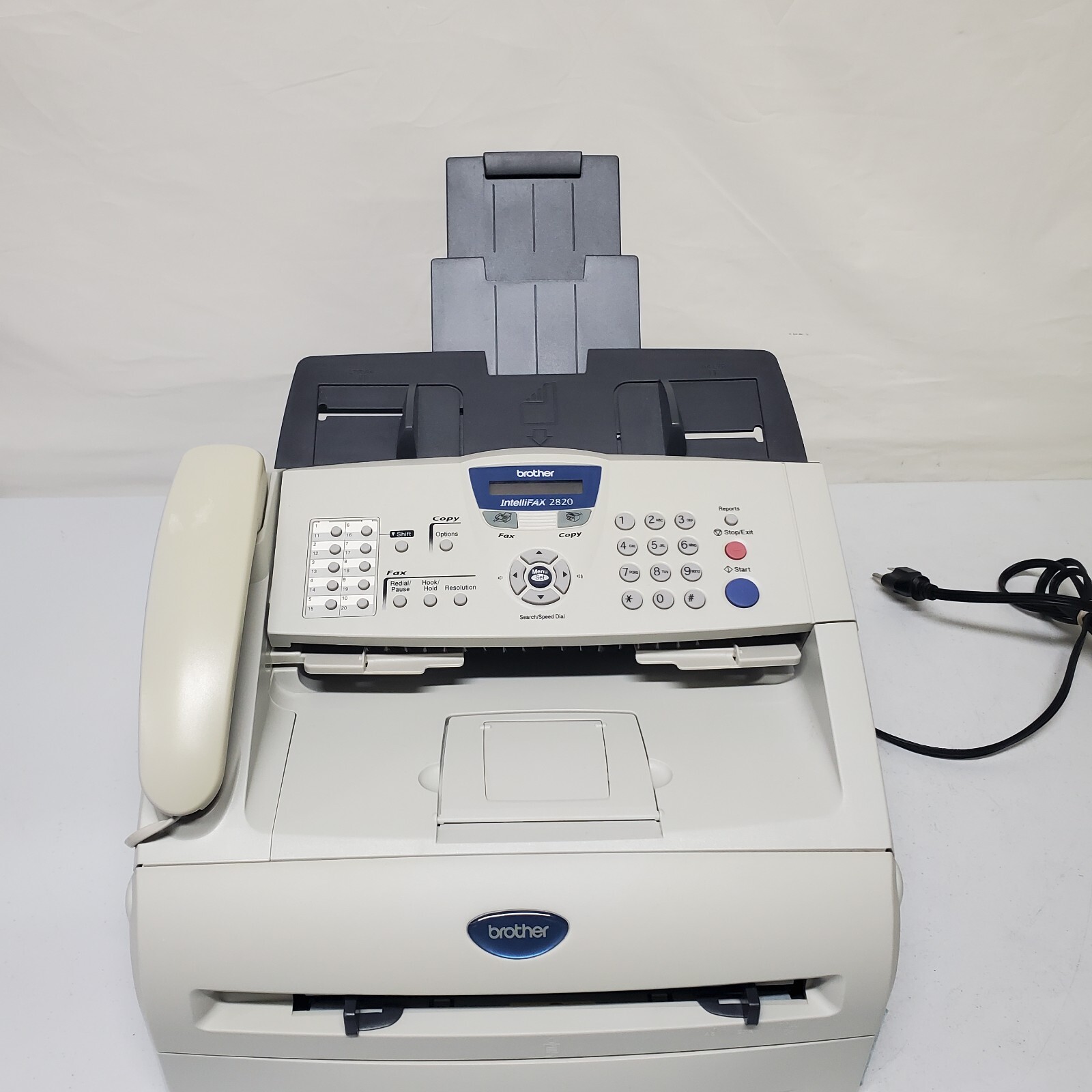 Brother IntelliFax 2820 Mono Laser Printer W/Toner LOW USE 1k Pages READ INFO
