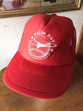 Vintage Palm Bay Space Coast Baseball Snapback Trucker Mesh Hat Cap Cobra Cars