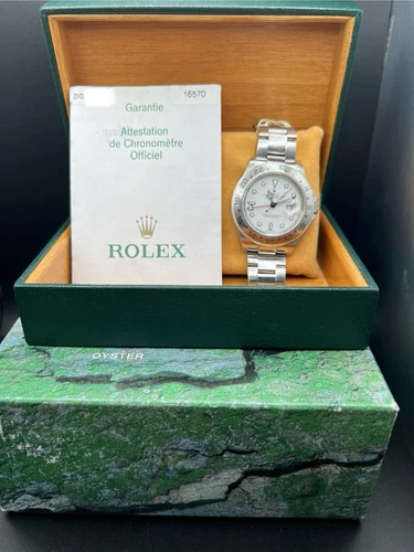 Rolex Explorer II 16570 Polar White dial, 2005 Box And Papers