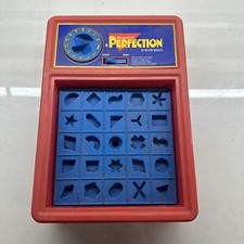 Vintage 1990 The Game of Perfection - Match Shapes used board only Broken Part