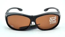 Solar Shield FITS OVER FO-003 TOR DRV Brown Tortoise POLARIZED Sunglasses