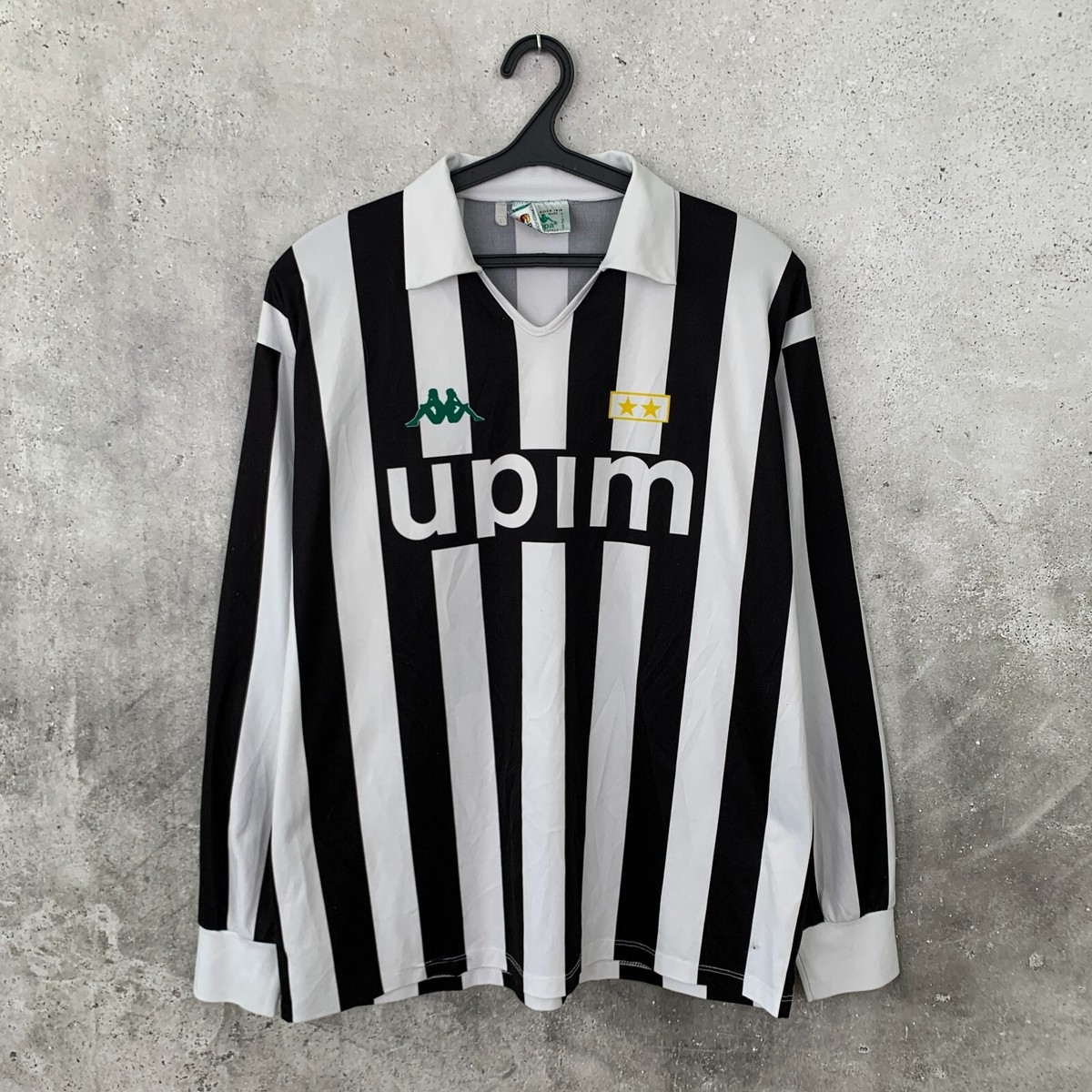 JUVENTUS 1990 1991 HOME FOOTBALL SHIRT KAPPA LONG SLEEVE JERSEY