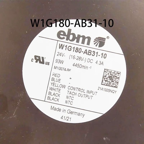 New Ebmpaps inverter control fan W1G180-AB31-10 24VDC 4.3A 4550RPM radiator - 第 2/4 張圖片