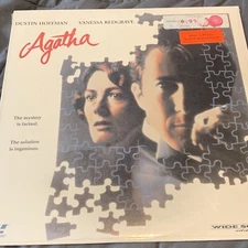 AGATHA LASERDISC LD WIDESCREEN LETTERBOX VERSION DUSTIN HOFFMAN - NOT A DVD