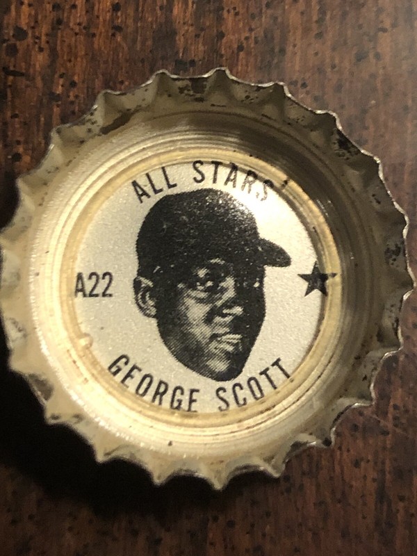 1967 Baseball Coke A22 Red Sox All-Star George Scott  Rare Bottle Cap