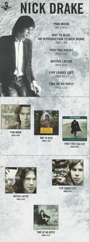 Nick Drake Katalog Promo Store Display 15" hoch Way To Blue Fruit Tree Pink Moon